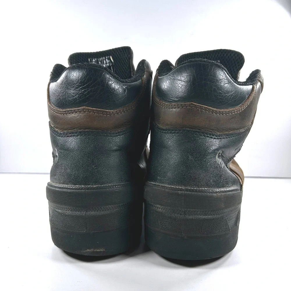 Wolverine Mens W10942 Brown Leather MetGuard Safety Toe Work Boots Size 11.5 M